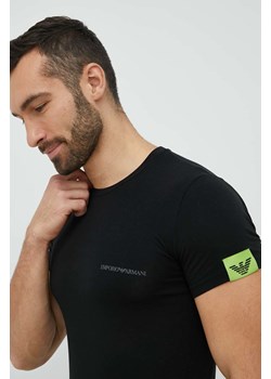 Emporio Armani Underwear t-shirt męski kolor czarny gładki ze sklepu ANSWEAR.com w kategorii T-shirty męskie - zdjęcie 147080446