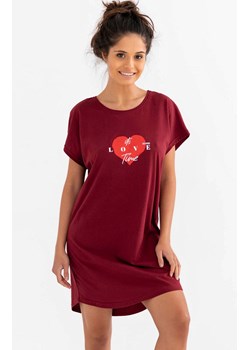 Koszula Love Time Burgundowa, Kolor burgund, Rozmiar S, SENSIS ze sklepu Intymna w kategorii Koszule nocne - zdjęcie 147085727