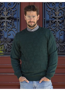 Sweter męski - wełna merino - Enrico - zielony - M ze sklepu Swetry Lasota w kategorii Swetry męskie - zdjęcie 147128216