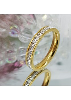 Obrączka z kryształkami 50746 ze sklepu Brylancik w kategorii Pierścionki - zdjęcie 147129495