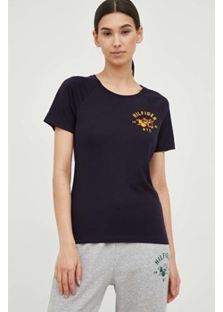 Tommy Hilfiger t-shirt bawełniany kolor granatowy ze sklepu ANSWEAR.com w kategorii Bluzki damskie - zdjęcie 147146377