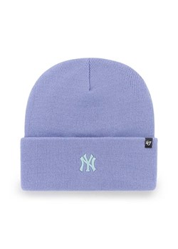 47 brand czapka MLB New York Yankees kolor fioletowy ze sklepu ANSWEAR.com w kategorii Czapki zimowe męskie - zdjęcie 147146567