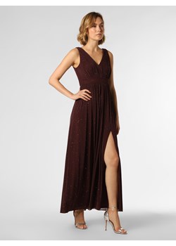 Marie Lund Damska sukienka wieczorowa Kobiety Sztuczne włókno bordowy jednolity ze sklepu vangraaf w kategorii Sukienki - zdjęcie 147153648