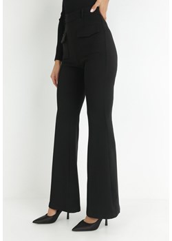 Czarne Spodnie Dzwony High Waist Yave ze sklepu Born2be Odzież w kategorii Spodnie damskie - zdjęcie 147178836