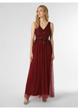Lipsy Damska sukienka wieczorowa Kobiety Sztuczne włókno bordowy jednolity ze sklepu vangraaf w kategorii Sukienki - zdjęcie 147215156