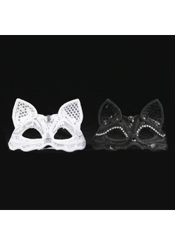 Kocia maska z cyrkoniami - Czarny / Uniwersalny ze sklepu Lovita.pl w kategorii Akcesoria do bielizny - zdjęcie 147231478