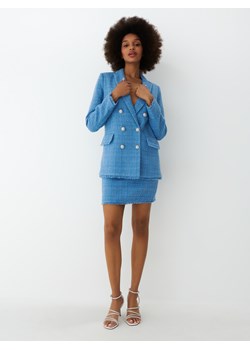 Mohito - Niebieska spódnica mini - błękitny ze sklepu Mohito w kategorii Spódnice - zdjęcie 147244339