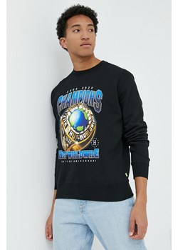 HUF bluza męska kolor czarny z nadrukiem ze sklepu ANSWEAR.com w kategorii Bluzy męskie - zdjęcie 147272627