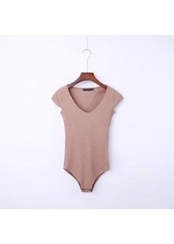 Body z kryjącego materiału - Czarny / M/L ze sklepu Maybella.pl w kategorii Body damskie - zdjęcie 147292186