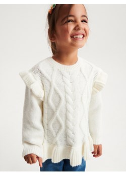 Reserved - Sweter z falbankami - złamana biel ze sklepu Reserved w kategorii Bluzy i swetry - zdjęcie 147311945