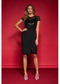 Sukienka z cekinowym panelem ze sklepu MONNARI w kategorii Sukienki - zdjęcie 147325138