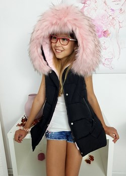 Kamizelko Kurtka Kids La Furs Jenot Premium Kolor Black ze sklepu Ligari w kategorii Kamizelki dziewczęce - zdjęcie 147405376