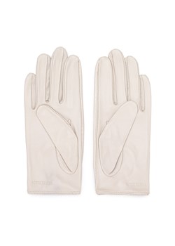 Damskie rękawiczki skórzane samochodowe klasyczne kremowe ze sklepu WITTCHEN w kategorii Rękawiczki damskie - zdjęcie 147420409