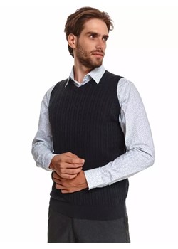 Kamizelka swetrowa z przeplotami ze sklepu Top Secret w kategorii Kamizelki męskie - zdjęcie 147432835