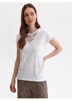 Bawełniany t-shirt krótki rękaw damski z nadrukiem ze sklepu Top Secret w kategorii Bluzki damskie - zdjęcie 147436179