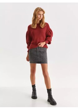 Sweter z bufiastymi rękawami ze sklepu Top Secret w kategorii Swetry damskie - zdjęcie 147441577