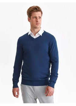 Sweter z dekoltem w serek ze sklepu Top Secret w kategorii Swetry męskie - zdjęcie 147442106