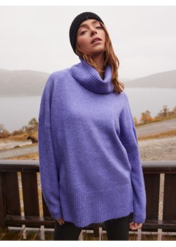 Mohito - Fioletowy sweter z golfem oversize - Fioletowy ze sklepu Mohito w kategorii Swetry damskie - zdjęcie 147551705