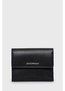 Emporio Armani portfel damski kolor czarny ze sklepu ANSWEAR.com w kategorii Portfele damskie - zdjęcie 147578045
