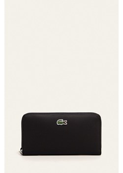 Lacoste portfel damski kolor czarny ze sklepu ANSWEAR.com w kategorii Portfele damskie - zdjęcie 147578248