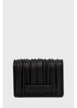 Karl Lagerfeld portfel 220W3210 damski kolor czarny ze sklepu ANSWEAR.com w kategorii Portfele damskie - zdjęcie 147587849
