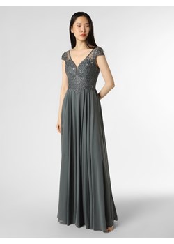 Luxuar Fashion Damska sukienka wieczorowa Kobiety Szyfon szary jednolity ze sklepu vangraaf w kategorii Sukienki - zdjęcie 147592358