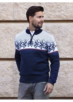 Świąteczny sweter męski w norweski wzór - Ludwik ze sklepu Swetry Lasota w kategorii Swetry męskie - zdjęcie 147598019
