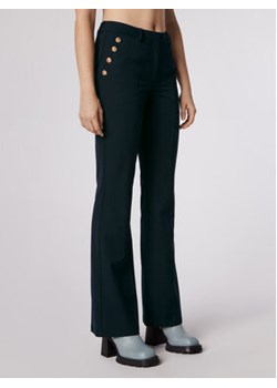 Simple Spodnie materiałowe SPD505-01 Granatowy Regular Fit ze sklepu Modivo_marki_wlasne w kategorii Spodnie damskie - zdjęcie 147604147