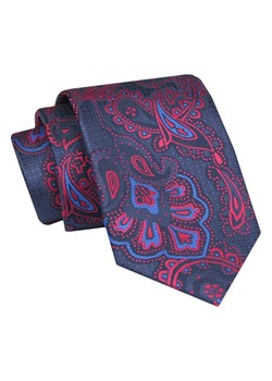 Krawat - ALTIES - Granat, Duży Wzór KRALTS0865 ze sklepu JegoSzafa.pl w kategorii Krawaty - zdjęcie 147609619