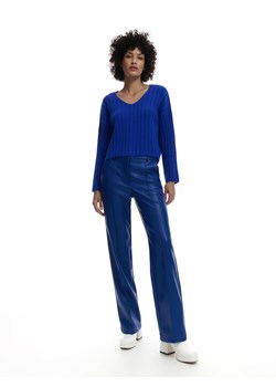 Reserved - Sweter z dekoltem V - Niebieski ze sklepu Reserved w kategorii Swetry damskie - zdjęcie 147633665