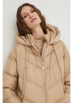 Answear Lab kurtka damska kolor beżowy zimowa oversize ze sklepu ANSWEAR.com w kategorii Kurtki damskie - zdjęcie 147751265