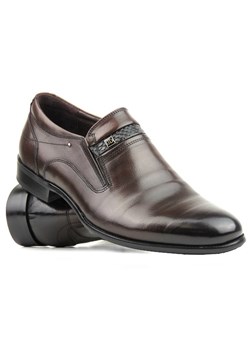 Eleganckie loafersy, półbuty męskie - JOHN DOUBARE Y705-1-433, brązowe ze sklepu ulubioneobuwie w kategorii Półbuty męskie - zdjęcie 147760118