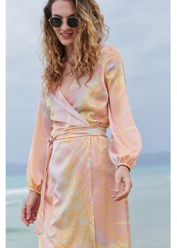 Sukienka midi taliowana Summer Mist S ze sklepu NAOKO w kategorii Sukienki - zdjęcie 147789609
