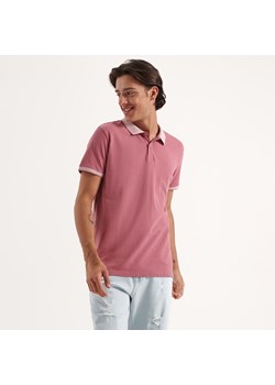 Koszulka polo z haftem - Różowy ze sklepu House w kategorii T-shirty męskie - zdjęcie 147804707