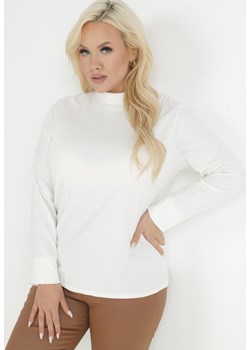 Biały Golf Sedevus ze sklepu Born2be Odzież w kategorii Swetry damskie - zdjęcie 147805456