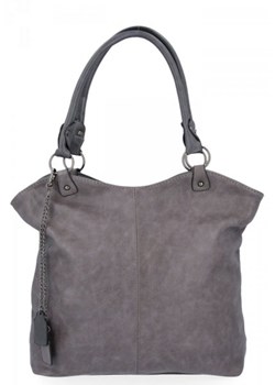 Torebka Damska Shopper Bag XL firmy Hernan Szara ze sklepu torbs.pl w kategorii Torby Shopper bag - zdjęcie 147809425