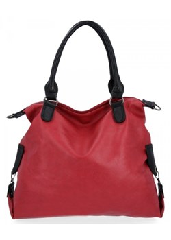 Uniwersalna Torebka Damska XXL firmy Hernan Czerwona (kolory) ze sklepu torbs.pl w kategorii Torby Shopper bag - zdjęcie 147809539