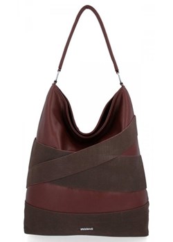 Uniwersalna Torebka Damska XXL firmy Bee Bag Czekolada ze sklepu torbs.pl w kategorii Torby Shopper bag - zdjęcie 147809946