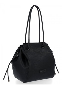 Uniwersalne Torebki Damskie XL firmy David Jones Czarna (kolory) ze sklepu torbs.pl w kategorii Torby Shopper bag - zdjęcie 147810378
