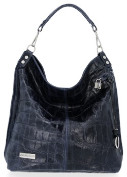 Shopper bag Vittoria Gotti duża skórzana bez dodatków na ramię elegancka  ze sklepu torbs.pl w kategorii Torby Shopper bag - zdjęcie 147810787