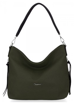 Uniwersalne torebki damskie firmy David Jones Khaki (kolory) ze sklepu torbs.pl w kategorii Torby Shopper bag - zdjęcie 147810996