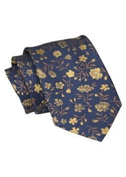 Krawat - ALTIES - Granat w Kwiatki KRALTS0838 ze sklepu JegoSzafa.pl w kategorii Krawaty - zdjęcie 147823908