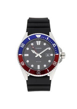 Zegarek CASIO - Duro Diver MDV-107-1A3VEF Black/Blue/Red ze sklepu eobuwie.pl w kategorii Zegarki - zdjęcie 147860148