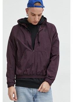 adidas Originals kurtka męska kolor fioletowy przejściowa oversize ze sklepu ANSWEAR.com w kategorii Kurtki męskie - zdjęcie 147872016