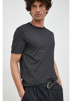 Michael Kors t-shirt bawełniany kolor czarny wzorzysty ze sklepu ANSWEAR.com w kategorii T-shirty męskie - zdjęcie 147906737