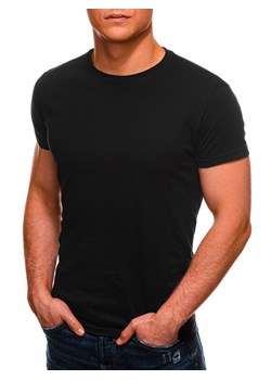 T-shirt męski basic 970S - czarny ze sklepu Edoti w kategorii T-shirty męskie - zdjęcie 147907779