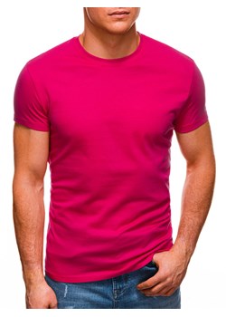 T-shirt męski Edoti.com różowy  ze sklepu Edoti w kategorii T-shirty męskie - zdjęcie 147908996