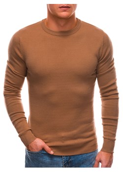 Sweter męski - jasnobrązowy V2 EM-SWBS-0100 ze sklepu Edoti w kategorii Swetry męskie - zdjęcie 147910259