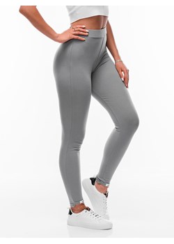Spodnie damskie legginsy 112PLR - szare ze sklepu Edoti w kategorii Spodnie damskie - zdjęcie 147911587