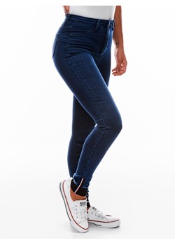 Spodnie damskie jeansowe 181PLR - niebieskie ze sklepu Edoti w kategorii Jeansy damskie - zdjęcie 147911795